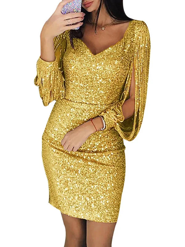 Lyss – Fringe Bodycon Mini Dress