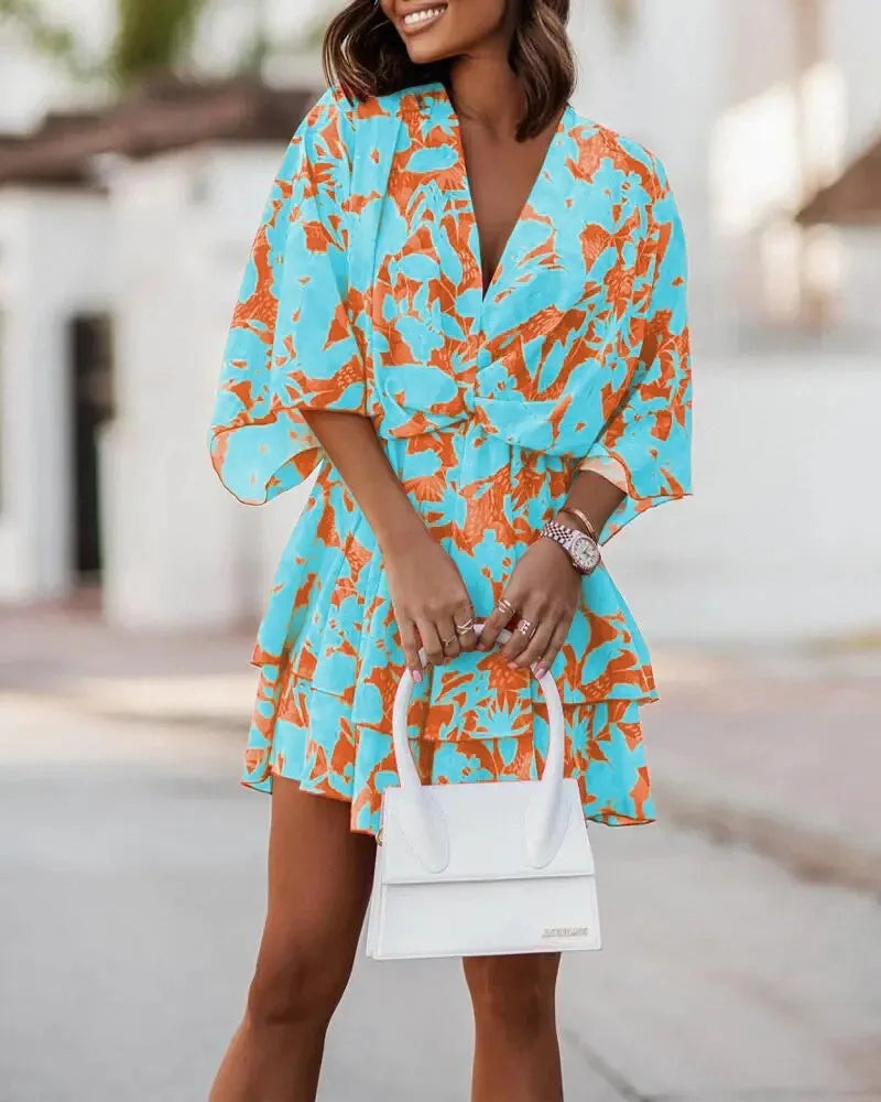 Ismara – Boho Ruffle Mini Dress