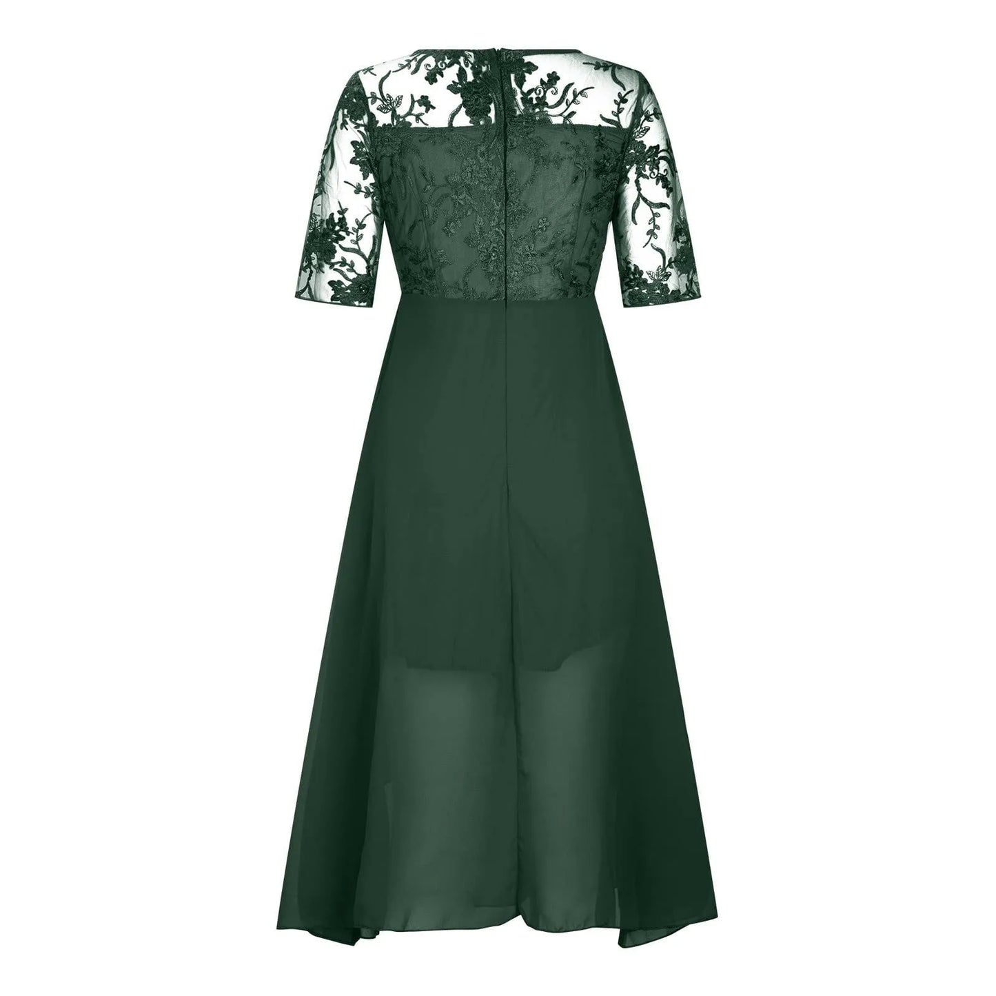Elayne – Embroidered Chiffon Midi Dress