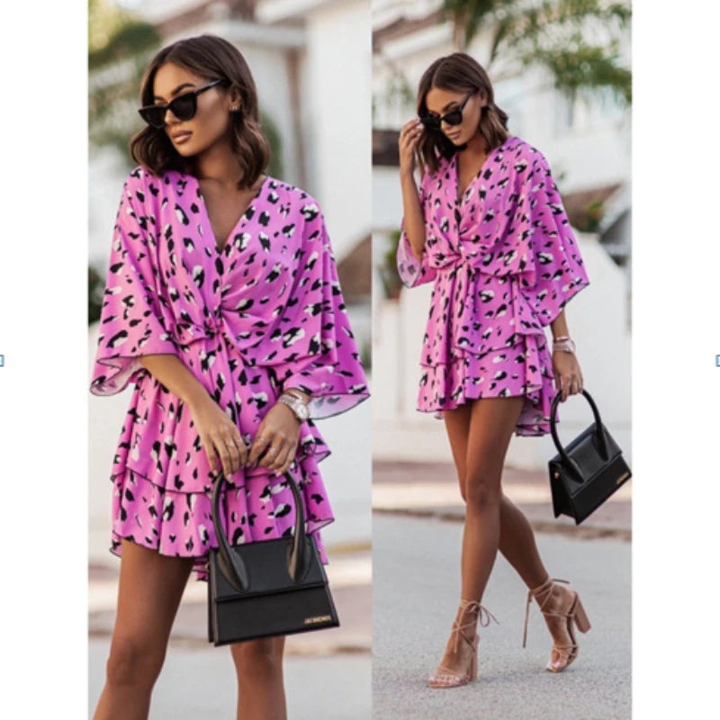 Ismara – Boho Ruffle Mini Dress