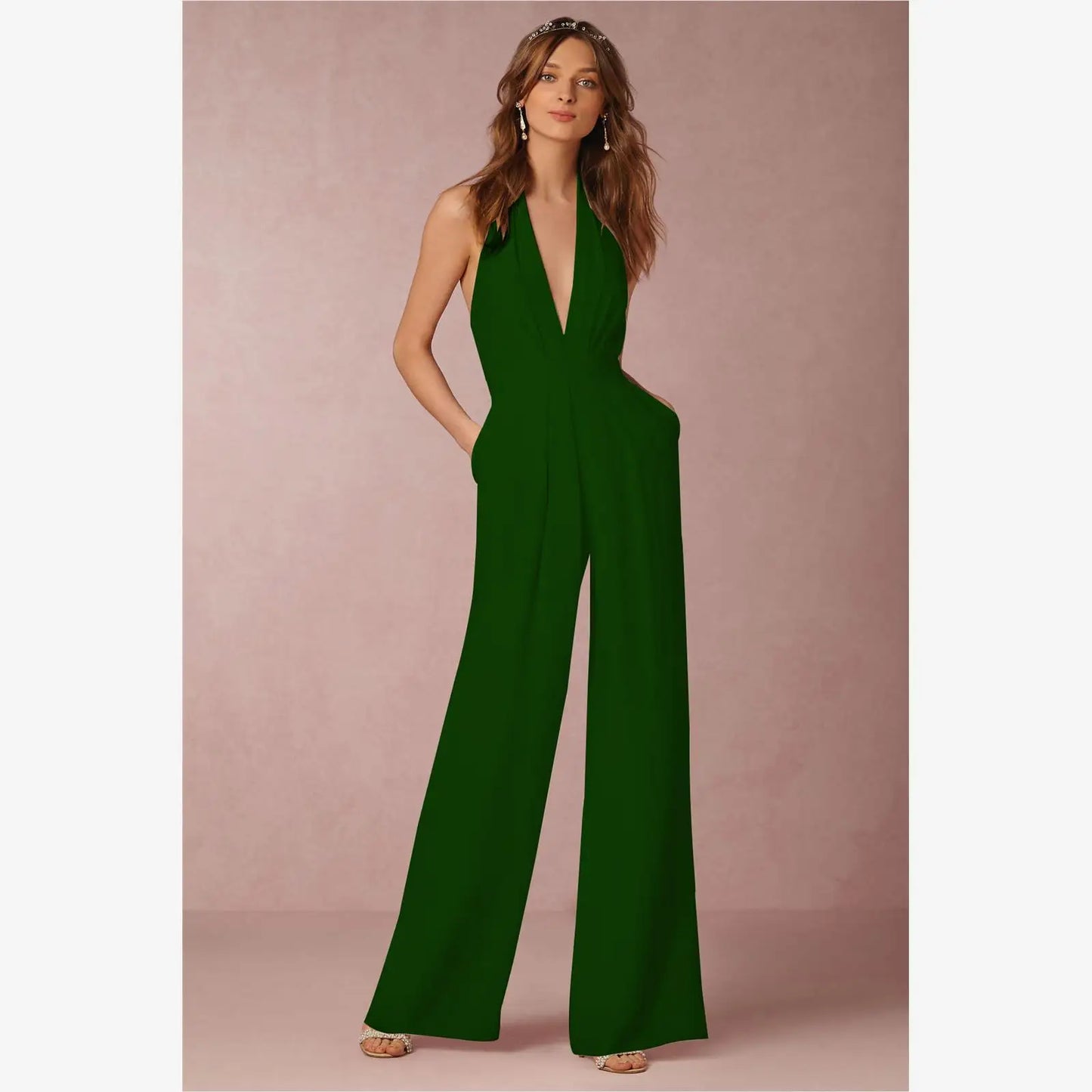 Marenne – Asymmetric Flared Jumpsuit