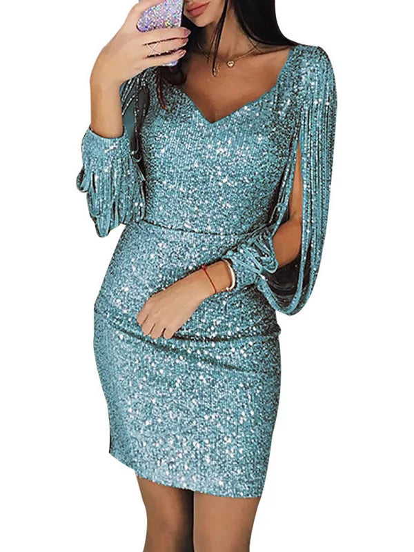 Lyss – Fringe Bodycon Mini Dress