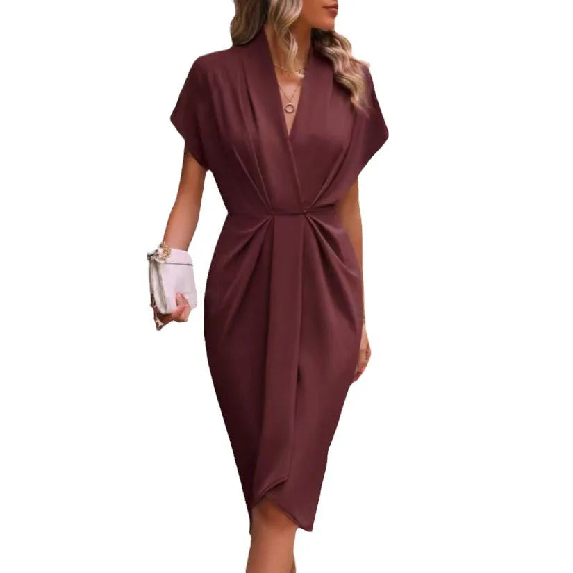 Elara – Color-Drop Knitted Midi Skirt