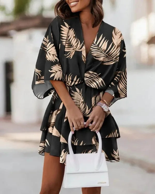 Ismara – Boho Ruffle Mini Dress