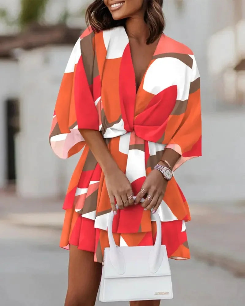 Ismara – Boho Ruffle Mini Dress