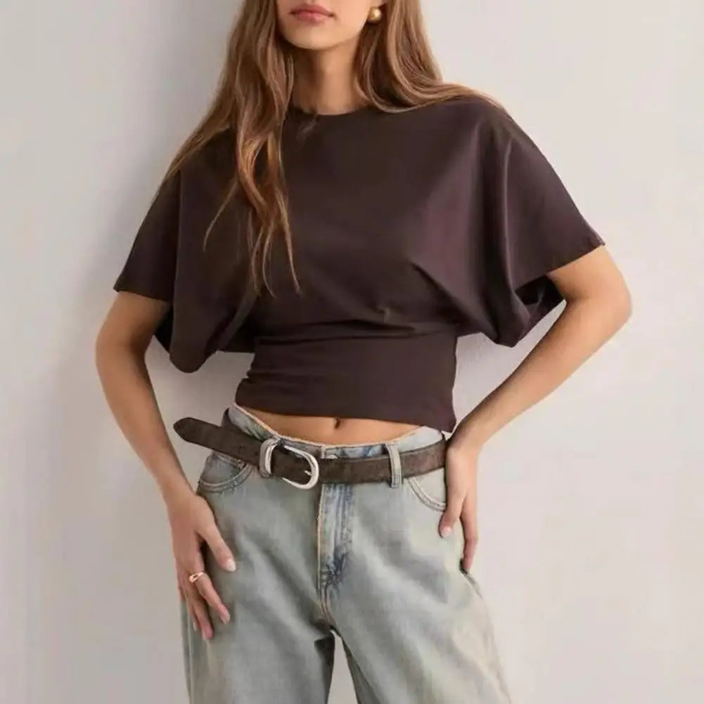 Naya – Solid Cropped T-Shirt