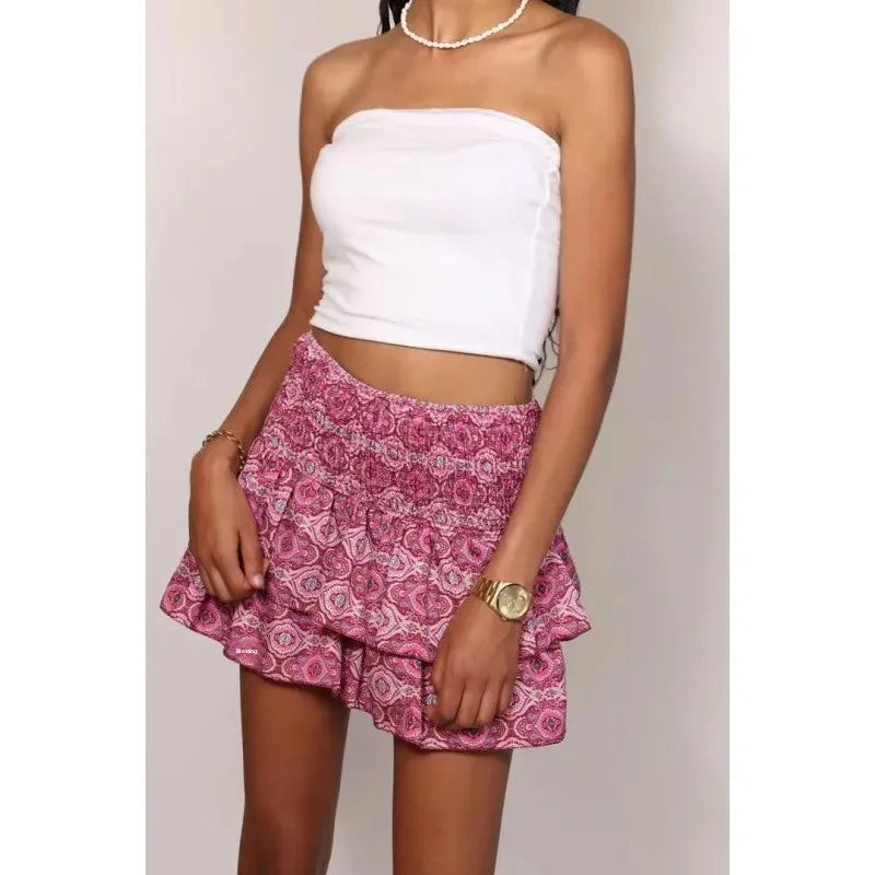 Amaya – Floral Ruffle Mini Dress