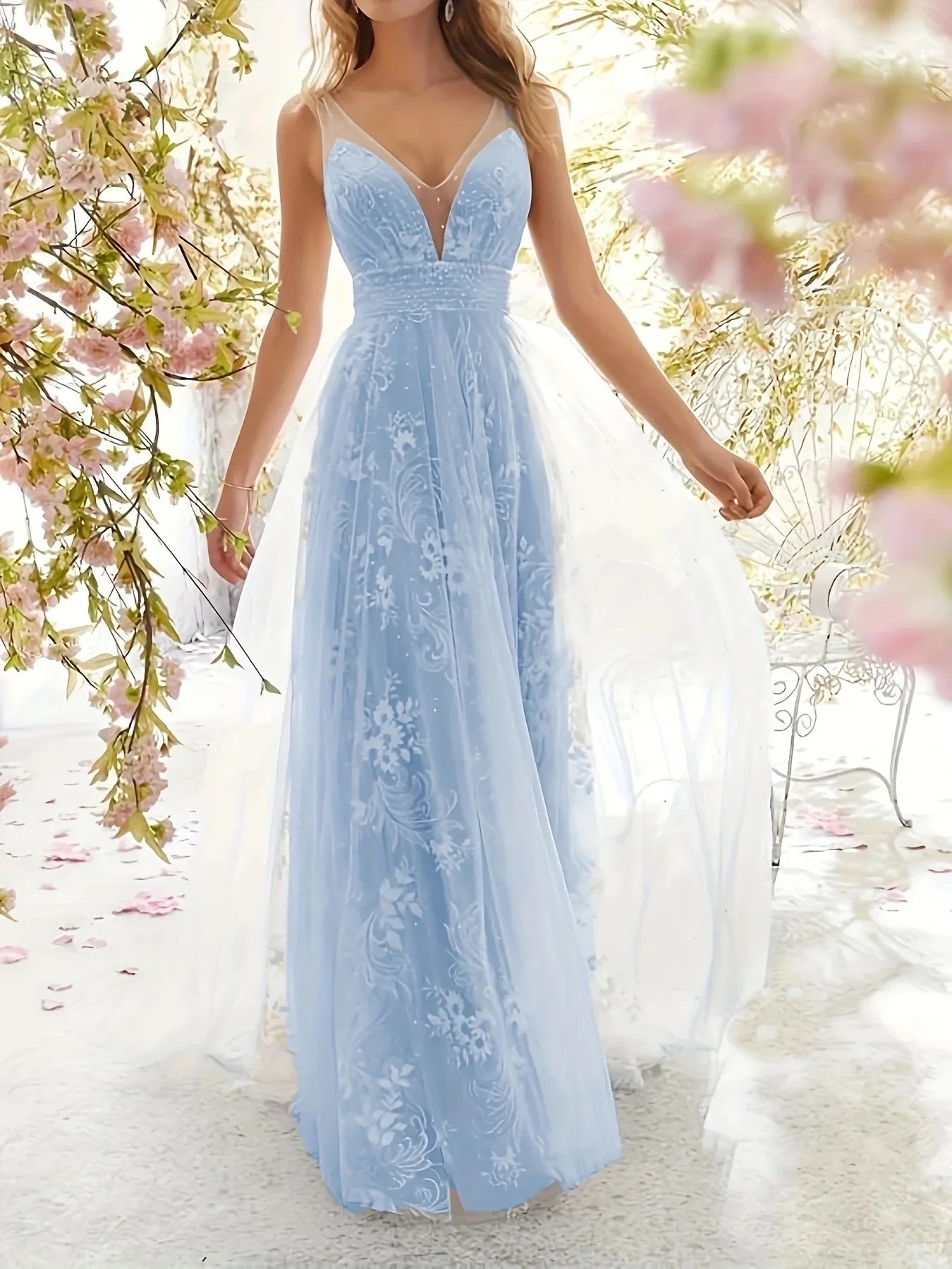 Élora – Lace Bridal Maxi Dress