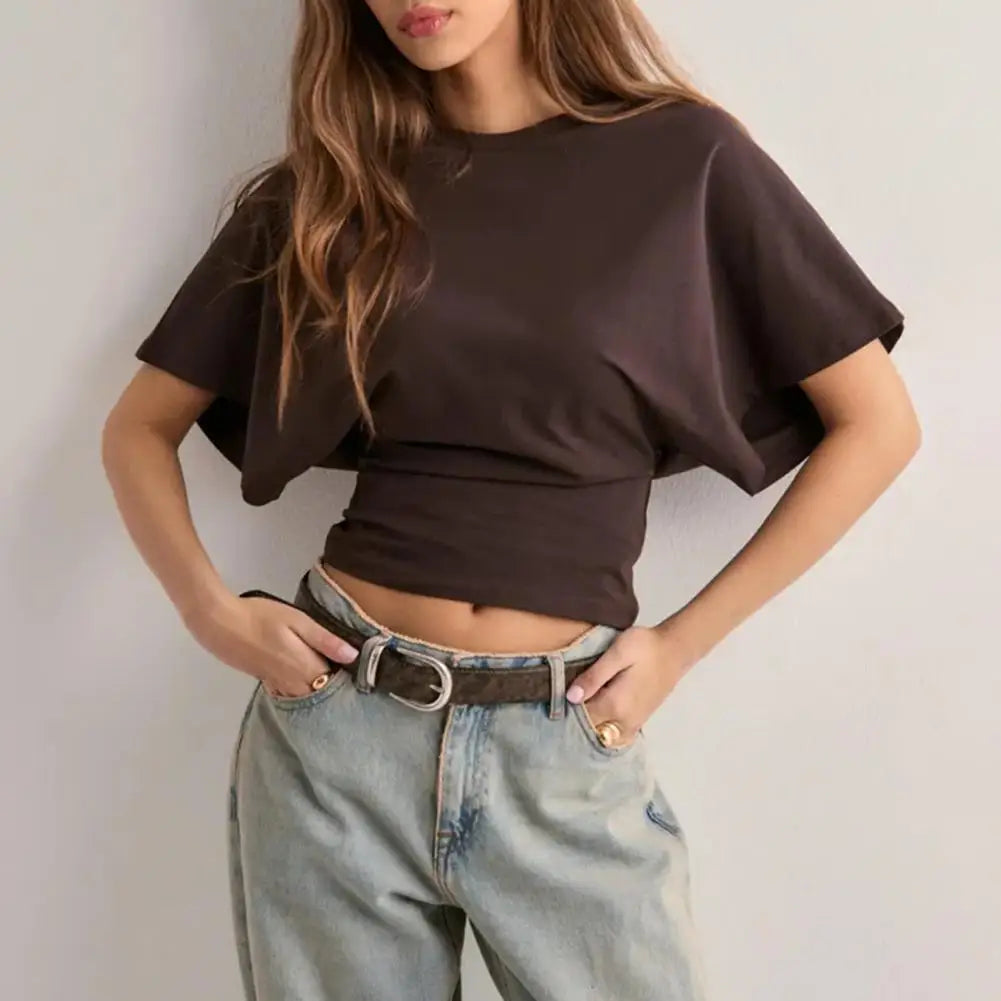 Naya – Solid Cropped T-Shirt