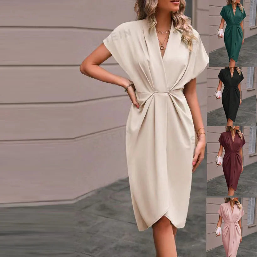 Elara – Color-Drop Knitted Midi Skirt