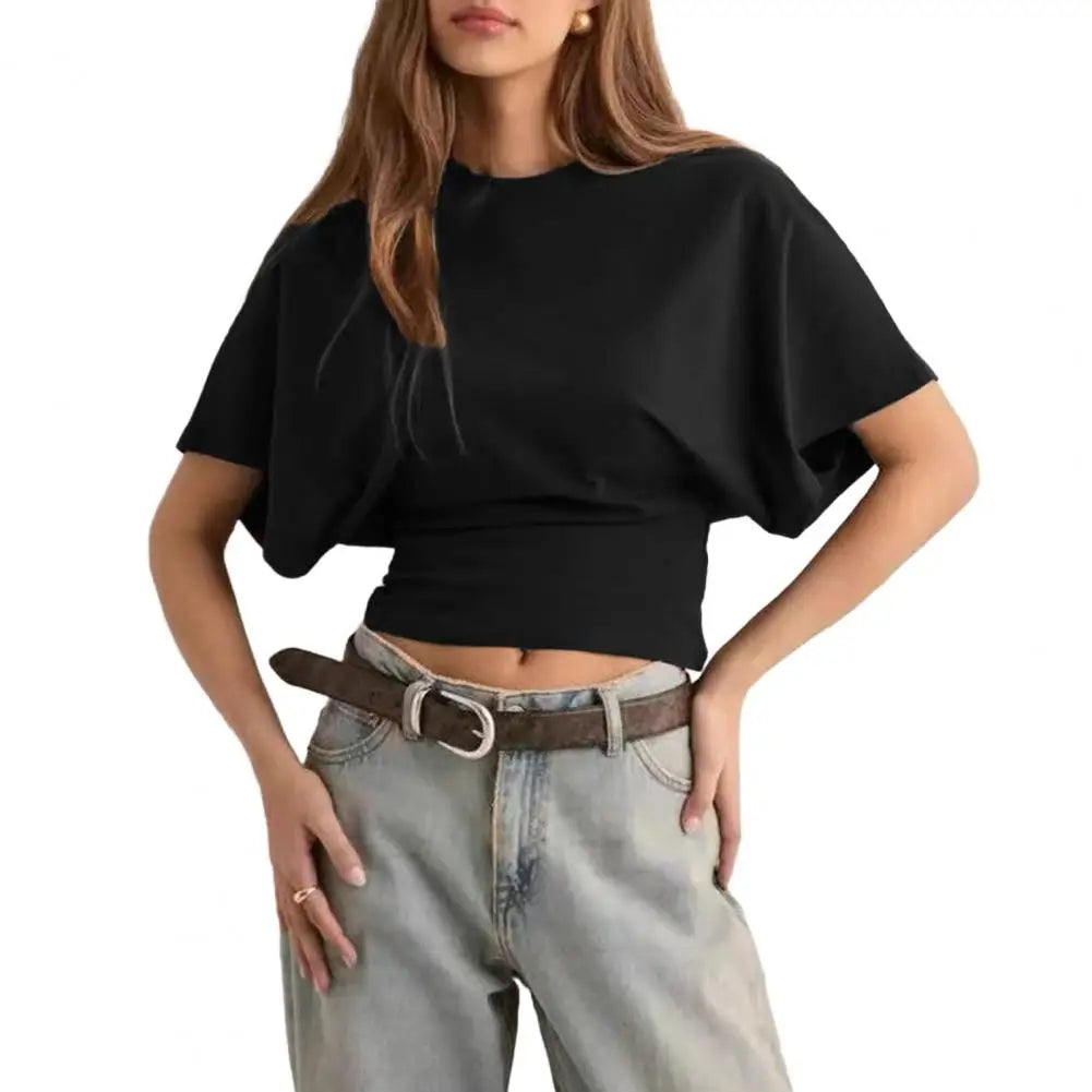 Naya – Solid Cropped T-Shirt