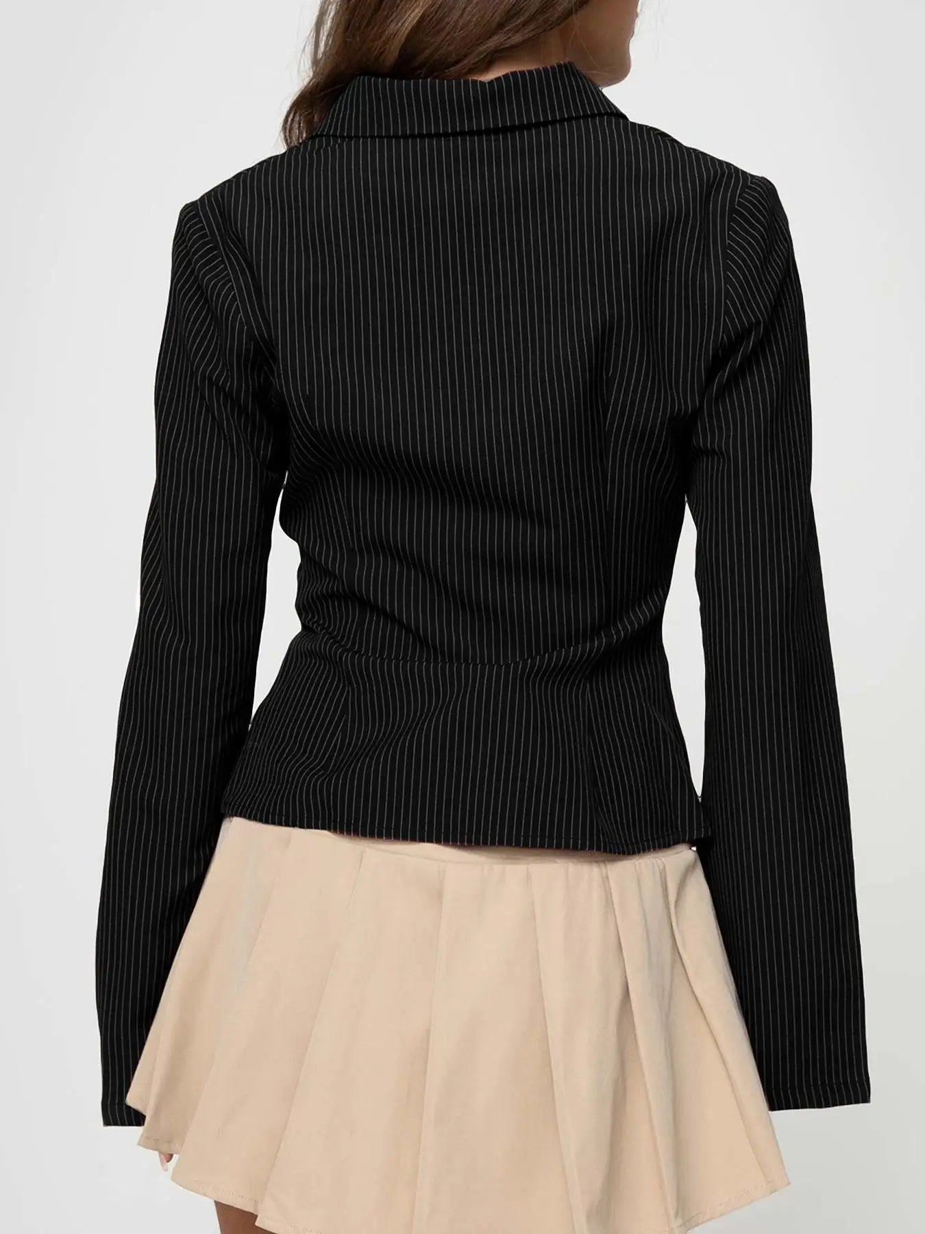 Liora – Striped Button-Down Shirt
