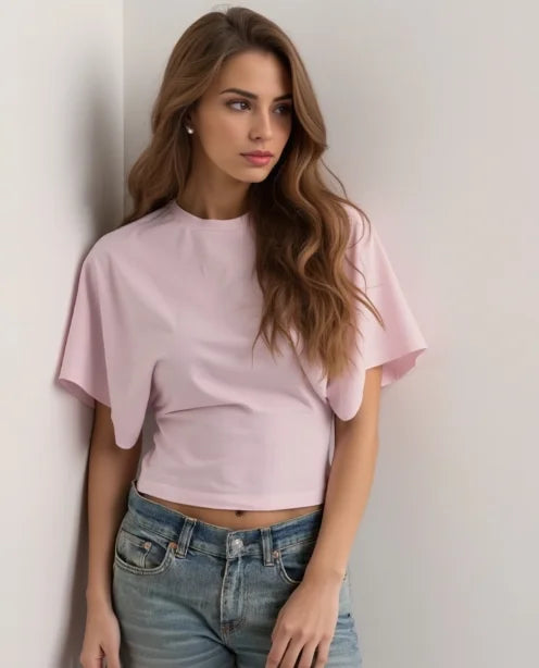 Naya – Solid Cropped T-Shirt